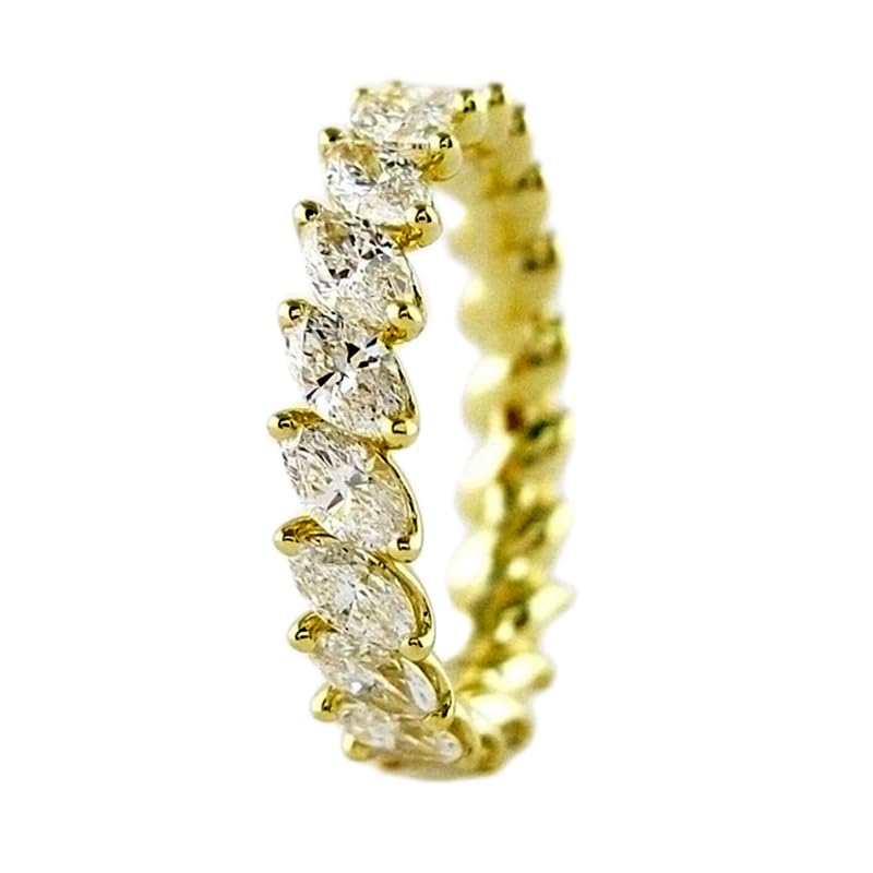 Bague d'éternité argent 925 serti de diamants CZ le cadeau parfait pour célébrer votre amour