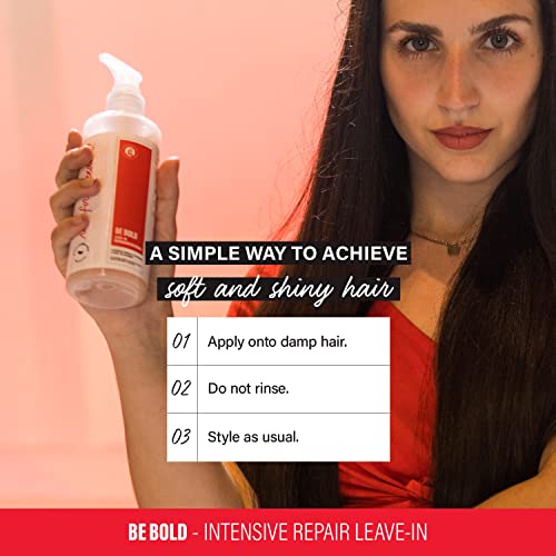 Ginger Milk Natural Care Intensive Repair Leave-In For Dry / Damaged Hair Due To Coloring, Chemical Processes, Hot Styling Tools And Dryers | Be Bold, 8 Ounce #TOP4