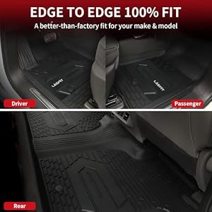 LASFIT Floor Mats for Chevy Silverado/GMC Sierra 1500 2019-2026 — photo 4 of 6