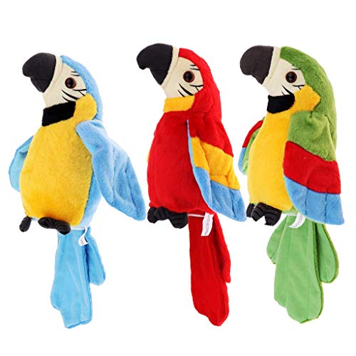 Talking Parrot No Matter What You Say Will Repeat What You Say Funny Learning Good Helper Bring You Happiness!Parrot Toys! Speaking Parrot.talking Parrot Funny Pronunciation Electric Animal Plush Toy #TOP7