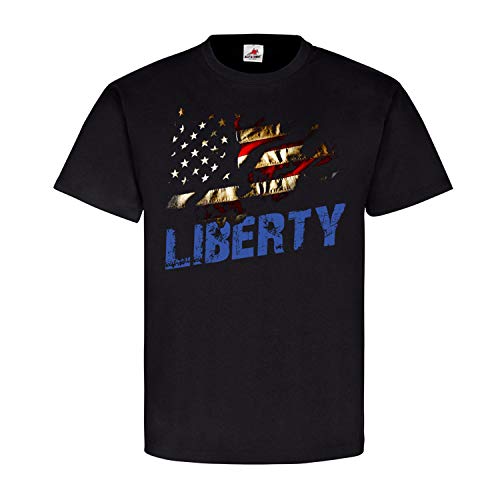 T-shirt américain drapeau États-Unis noir taille XXX-Large