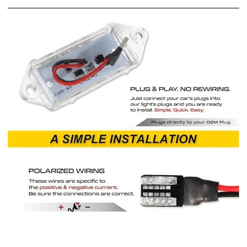 Luces matrícula LED sin error Canbus para Mitsubishi Lancer Evo VIII X 12V 5