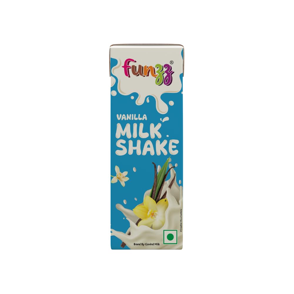 Govind Funzz Milk Shake, 180ml Vanilla Milk Shake (Pack of 15).-image-48