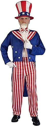 Forum Patriotic Party Uncle Sam Costume, Red, Standard
