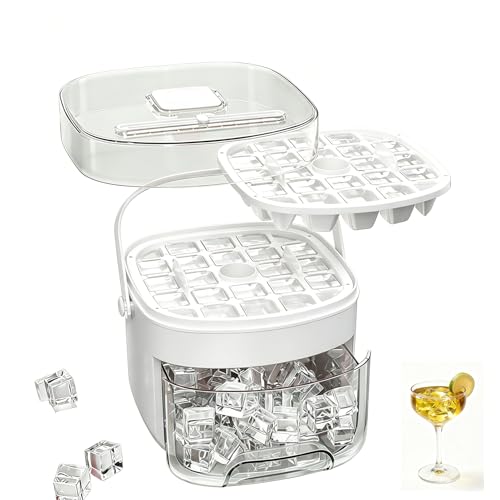 Bandeja de Hielo con Contenedor, 48 Cavidades Doble Capa miniatura 1