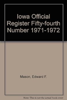 Hardcover Iowa Official Register Fifty-fourth Number 1971-1972 Book