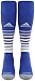 adidas Unisex Team Speed Soccer OTC Sock (1-Pair), Cobalt/White, 5-8.5