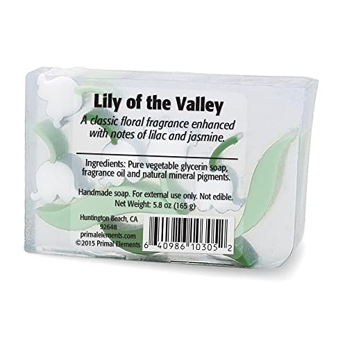 Primal Elements Bar Soap In Shrinkwrap, Lily Of The Valley, 6 Ounce #TOP1