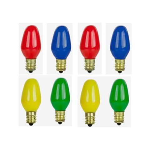 Sweet Online Deal Colors Mini Night Light Bulbs 8PC Cover