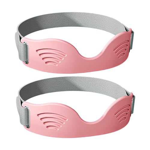 JAYIOLA 2 Piezas de Vendaje para Rótula Y, Soporte para Tendón Rotuliano, Correa Deportiva para, Ajustable, Elástica, Transpirable, de Poliést, Rosa