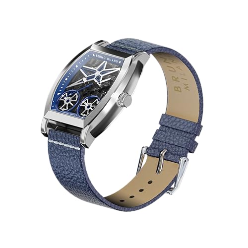Image of BRUNO MILANO Creative Skeleton Watch with Spinning Wheels and Star Design for Men and Boys