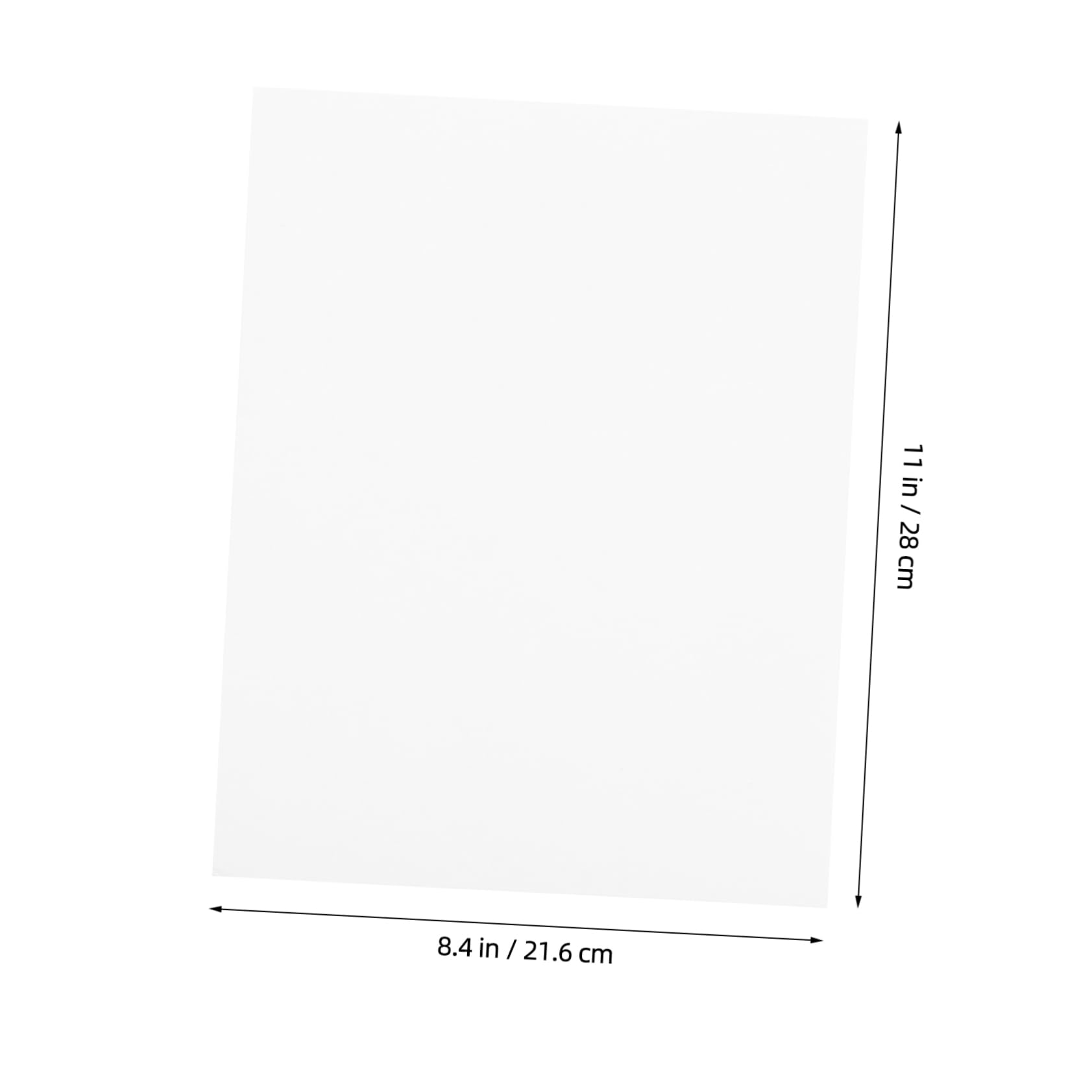 Papier D’étiquette Mat A4 Autocollant 100 Feuilles Blanc pour Imprimante