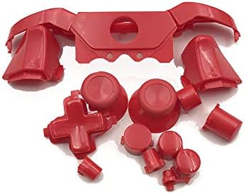 Replacement Full Set D-pad LB RB LT RT Buttons Bumpers Triggers Buttons for Xbox One Elite Controller (red)