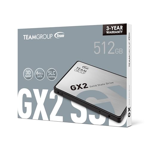 Image of TEAMGROUP GX2 512GB 2.5 Inch SATA III Internal Solid State Drive SSD (Read Speed up to 530 MB /s) T253X2512G0C101