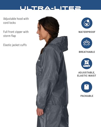 FROGG TOGGS Women's Ultra-Lite2 2-Layer Waterproof Breathable Protective Rain Suit - Image 3