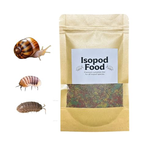 YZHZOM Springtail and Isopod Food Isopod Treat Food for Isopod Millipede Ladybug roaches Crickets Premium Bug Insect | 1oz