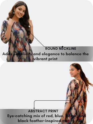 Image of Leriya Fashion Women's Rayon Kurta Sets| Co ord Set for Women Stylish | Sleeveless Printed Kurtis | Dress | Comfortable Outfit for Office Look | Daily Summer Travel & Festive Dress