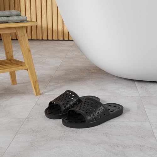 Image of WOTTE Shower Sandals Women Quick Drying Bath Slippers Non Slip Dorm Shoes