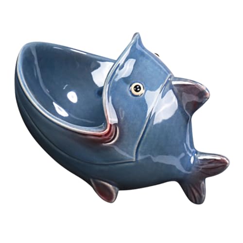 Alipis Poisson À Bouche En Céramique Plat Assiette À Bijoux En Porcelaine Plat À Bijoux En Céramique Accessoire