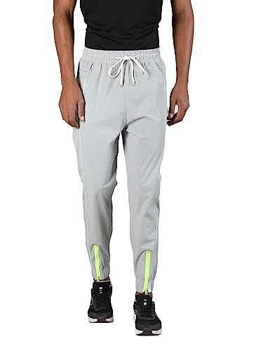 Image of CHKOKKO Men's Regular Fit Mid Rise Solid Sports Running Gym Track Pant Lower With Pocket