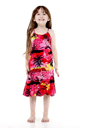 Image of Hawaii Hangover Family Matching Hawaiian Clothes, Sunset Red | Family matching Hawaiian outfits, Sunset Red, lightweight rayon, machine washable, tropical floral print, luaus, cruises