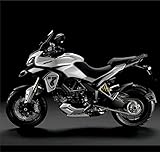 ✅ MATERIALE:Vinile Opaco DualColorStampe Adesivi Compatibili con Ducati Multistrada 1200 S Kit completo Carena moto OFF ROAD decalcomania serbatoio stickers COD.M0246 (NERO OPACO)