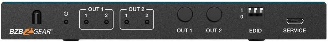 2x2 8K UHD HDMI 2.1 Matrix Switcher with Auto Downscaling/Audio De-Embedding (8K60/4K120 and VRR/FVA/ALLM Support)