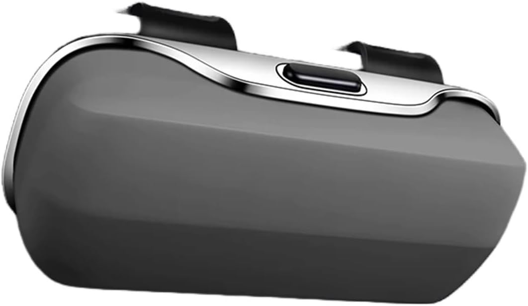 Car Sun Visor Glasses Case ABS Plush Sunglasses Holder Clip-On Eyeglass Storage Box Anti-Scratch Interior Accessory(Gray)