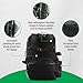COR Surf Travel Backpack Carry On Backpack for Airplanes - Island Hopper 2.0 - Travel Backpack with Clamshell Design -Black with Green Zipper