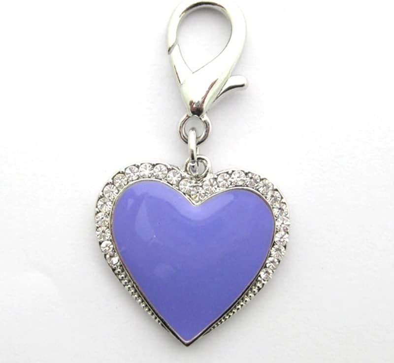 Dog Cat Rhinestones Love Charm Pendant Jewelry Pet Puppy Necklace Collar Accessory image 5