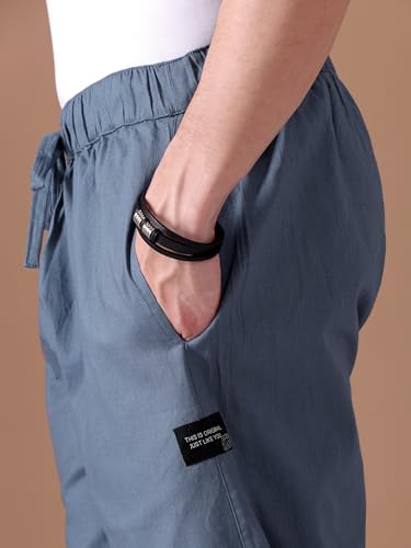 Image of Beyoung Cotton Loose Fit Pyjama For Men | Pure Cotton | Elasticated Waistband | Casual Style | Nightwear For Men | Lounge Pants