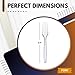 Green Direct Clear Disposable Plastic Forks - 100 Pack, Crystal Clear Forks for Parties, Events & Everyday Use, Sturdy Plastic Forks for All Occasions, Bulk Pack Disposable Cutlery