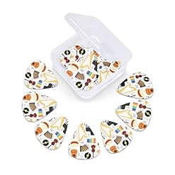 Lot de 12 médiators colorés pour guitare basse électrique et acoustique - Les Beatles, Paul McCartney, John Lennon, RIngo Starr, George Harrison Lot de 12 médiators colorés pour guitare basse électrique et acoustique – Image 6