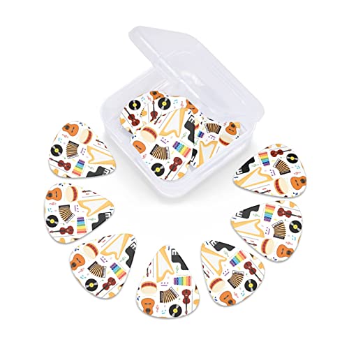Lot de 12 médiators colorés pour guitare basse électrique et acoustique - Les Beatles, Paul McCartney, John Lennon, RIngo Starr, George Harrison Lot de 12 médiators colorés pour guitare basse électrique et acoustique – Image 7