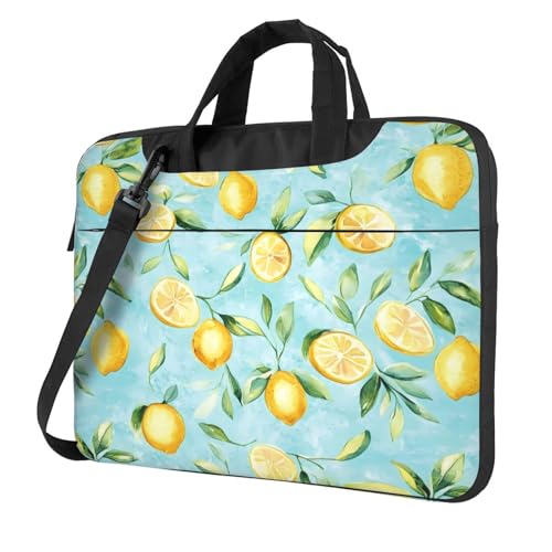 Housse ordinateur 15,6" bandoulière motif citron pour PC et Mac