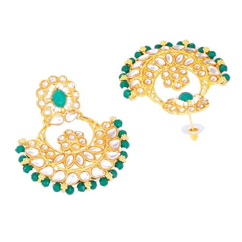 Crystal Cluster Choker Necklace Set with Maang Tikka