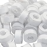 Verkelly 90 Pcs White 40S/2 (60WT) Prewound Bobbin Thread Size A (SA156) for Sewing and Embroidery Machines, Polyester Sewing Threads(White) - Image 5