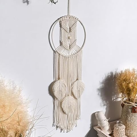Boho Macrame Wall Hanging with Tassels Cover