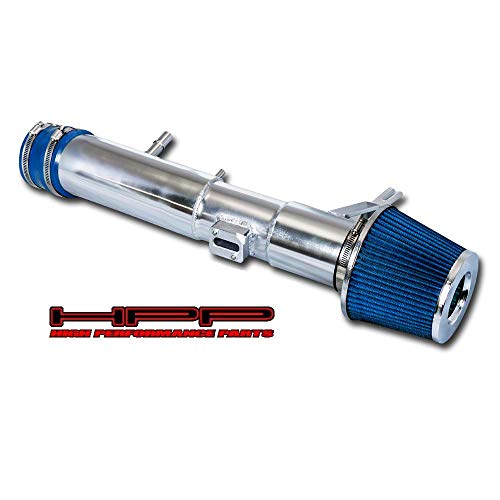 High Performance Parts Cold Air Intake Kit & Blue Filter Combo Compatible for Ford 2011-2014 Mustang 3.7L V6