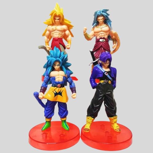 Image of Mallexo DBZAction Figures Set 2PCs Dragn Bal Z Toys for Kids Animee Toy Set of Size 10-14CM for Car Dashboard, Decoration, Cake, Office Desk & Study Table Multicolor (S7)