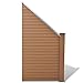 Produktbild vidaXL WPC Sichtschutzzaun Abgeschrägt 105×(105-185) cm Windschutz Gartenzaun