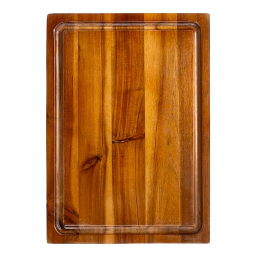 Tabla de cortar rectangular de madera Acacia 14x10 pulgadas miniatura 7
