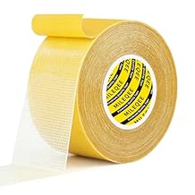 Double Sided Tape Heavy Duty, 1.77in x 33FT10m, Universal High Tack Strong Wall Adhesive with Fiberglass Mesh, Super Sticky Resistente Clear Tape, Easy Use Mounting Tape Strips Office Home