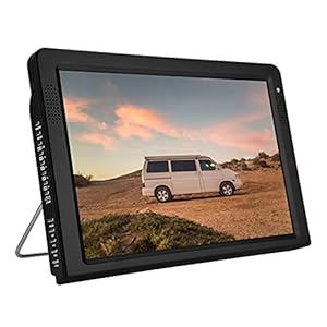 Tragbar Fernseher,12.1 Zoll Tragbarer Mini Fernseher 1080P HD Mini TV mit 1500mAh großer Batterie für Schlafzimmer…