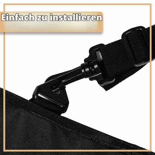 Retoo Hundedecke Auto Rückbank, 130 x 135 cm, mit Gurtöffnungen, waschbar