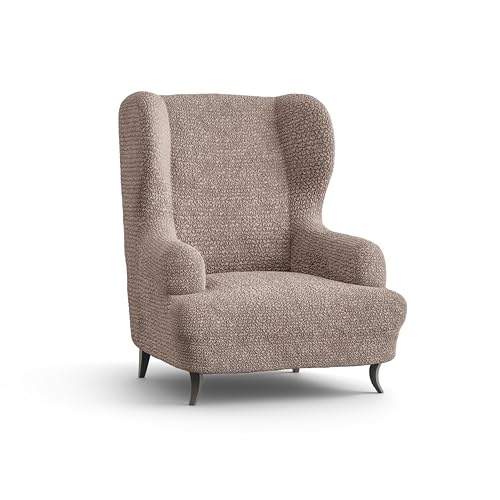 PAULATO BY GA.I.CO. Wingback Chair Slipcover - High Back Chairs Slipcovers - Armchair Cover - 1-Piece Form Fit Stretch Furniture Protector - Microfibra Collection - Marsala (Wing Backed Chair)