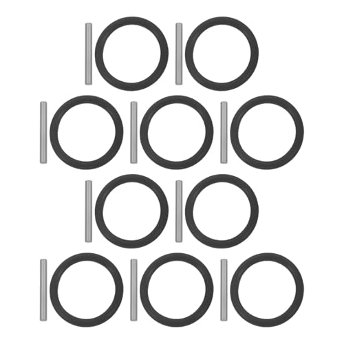 Image of ROMISBABA 10sets Impact Socket Rubber O-Rings and Locking Pins Kit for Impact Wrenches Retainer Rings Compatible with Sockets Easy to Install for Mechanical Repairs