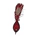 Kurt Adler 5-Piece Glass Red Clip-On Bird Ornament Set