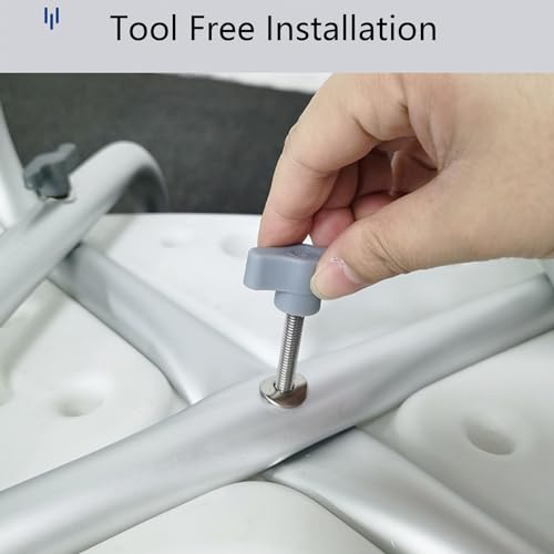Chaise de douche légère 5 en 1 multifonctions avec dossier rembourré