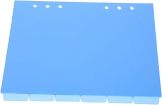 ZUNOXAZ 6piezas Página Separadora Azul Separadores De Colores Para Carpetas Pestañas Divisoras Para De Notas Organizadores De Pestañas Para Diario Oficina